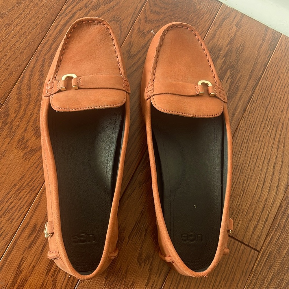 Ugg suede slip on loafers size 10